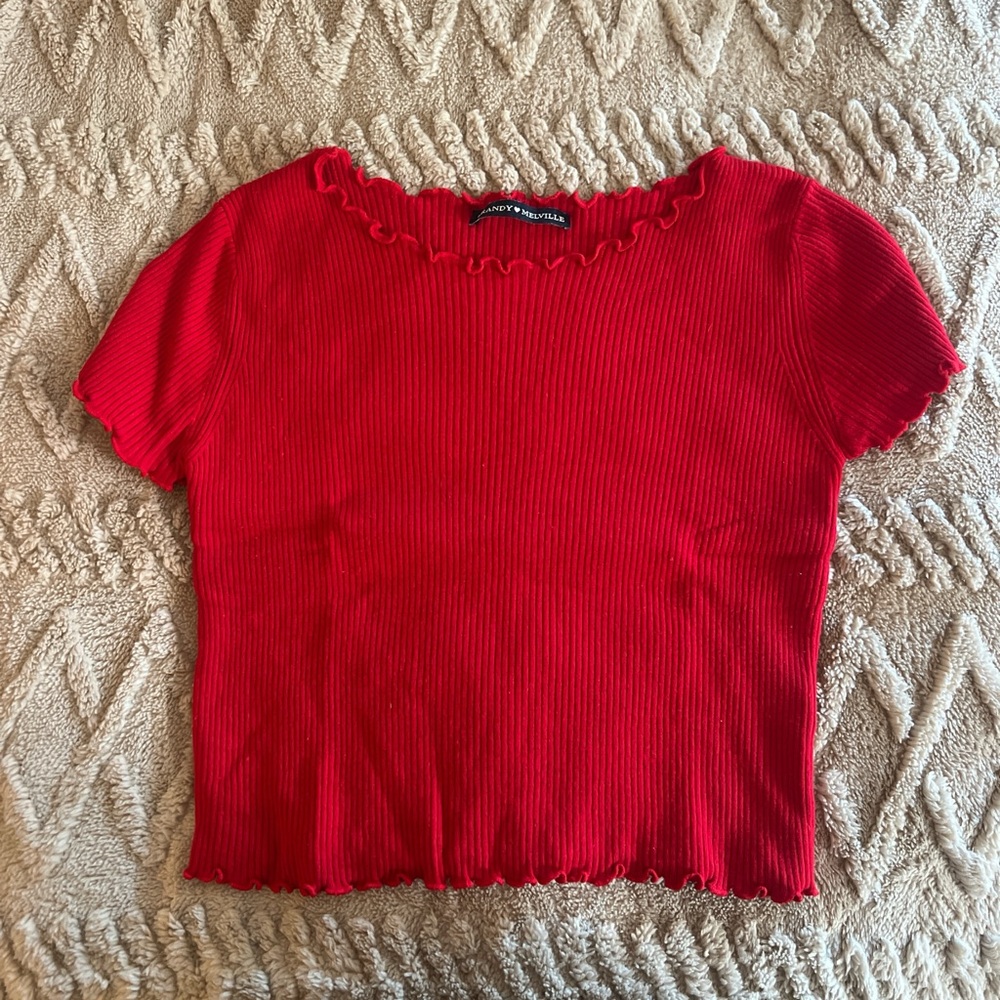 Brandy Red Baby Tee